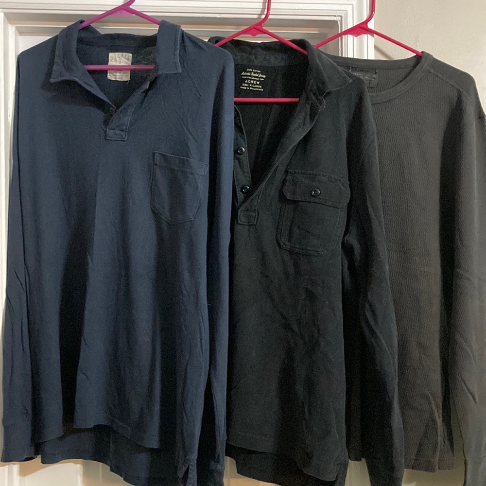 Men’s J Crew Jersey Shirts XL pkg of 3